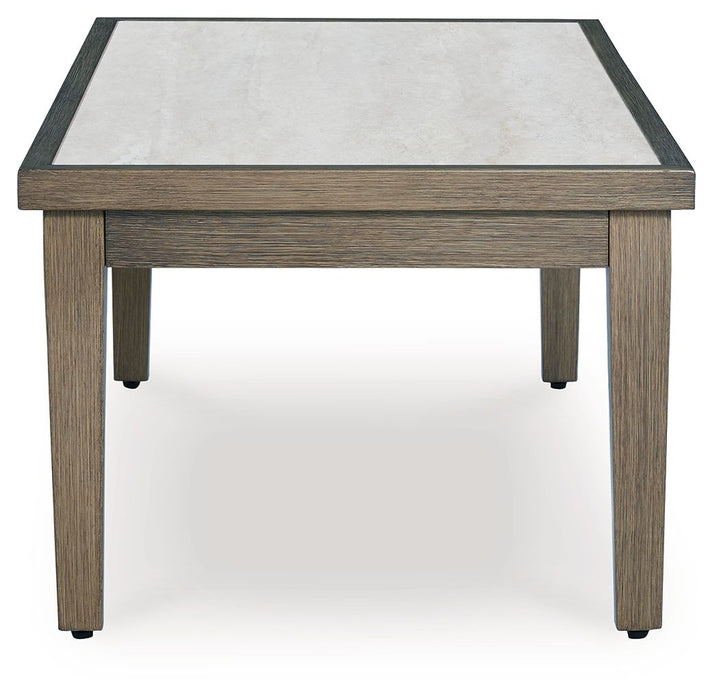 Rainier Ranch - Brown / Beige - Rectangular Cocktail Table