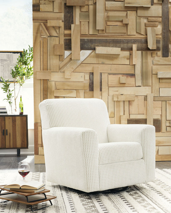 Herstow - Swivel Glider Accent Chair