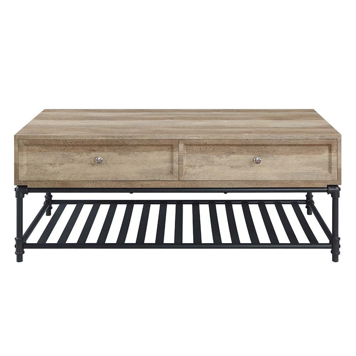 Brantley - Coffee Table - Oak & Sandy Black Finish