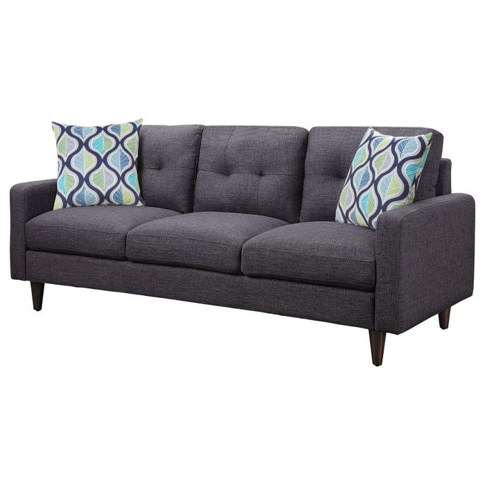 Grey - Watsonville Tufted Back Sofa Grey