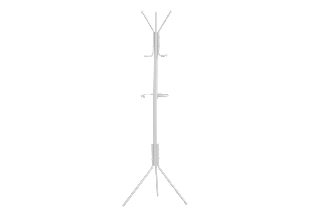 Coat Rack, Hall Tree, Free Standing, Hanging Bar, 6 Hooks, Entryway, Contemporary & Modern