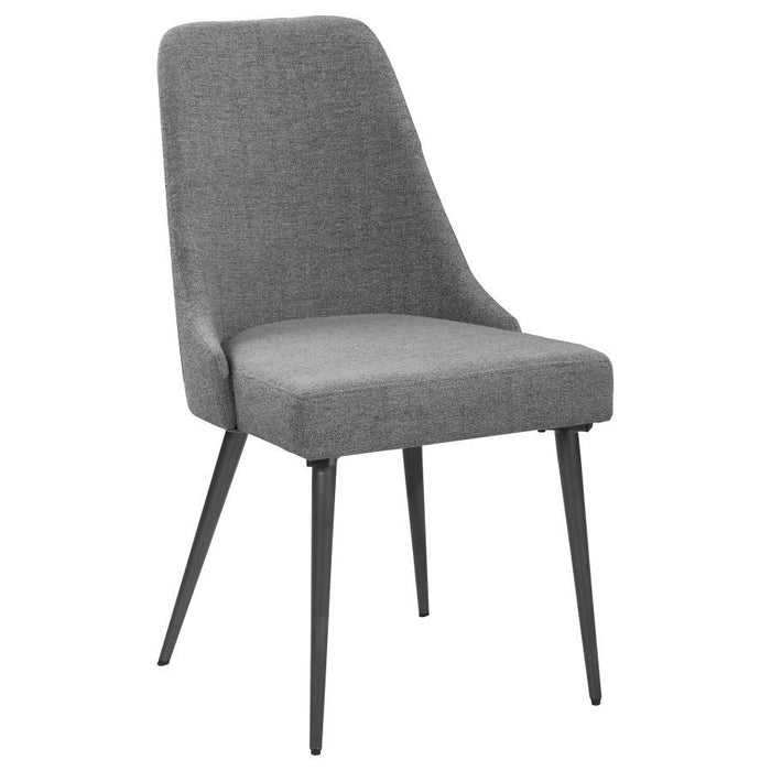 Grey - Levitt Upholstered Dining Chairs Grey (Set of 2)