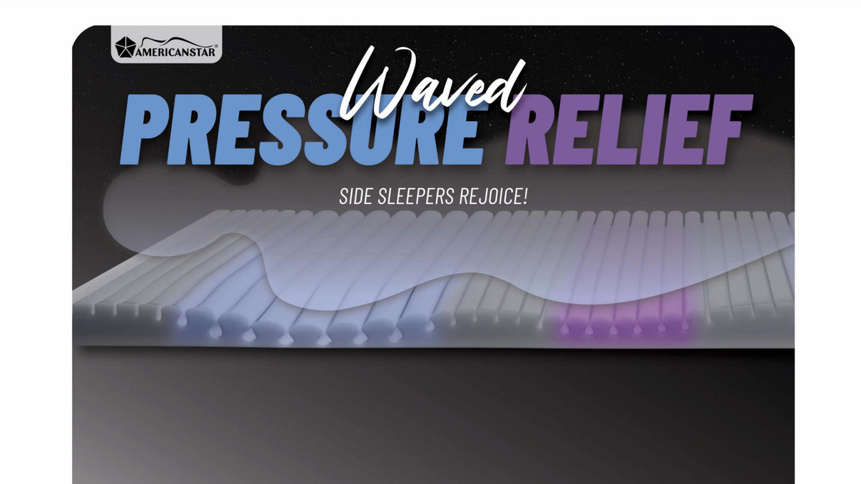 Waved 13.5" Hybrid Ultra Mattress Twin XL - Suggested for Side Sleepers