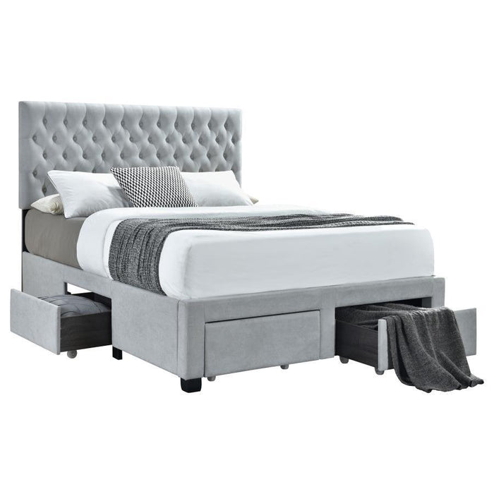 Soledad - 4-drawer Button Tufted Storage Bed