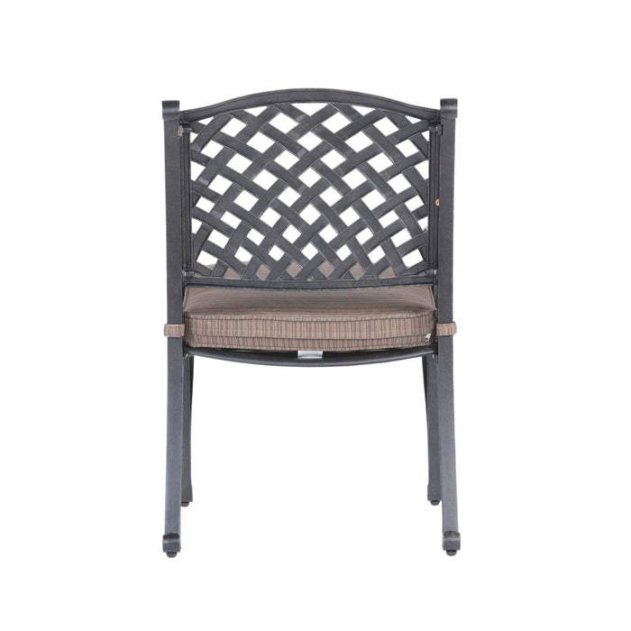 Sparta - Modern Dining Arm Chair - Dupione Brown