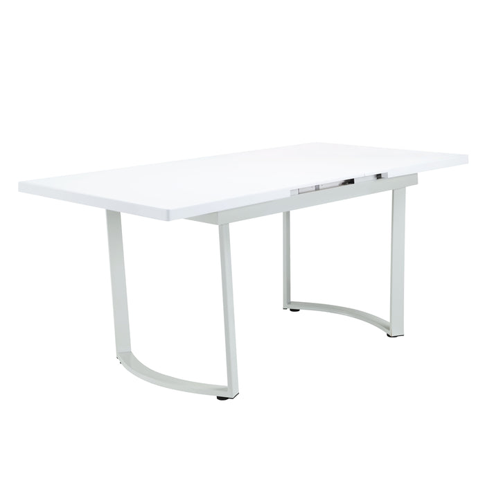 Palton - Dining Table - High Gloss White Finish