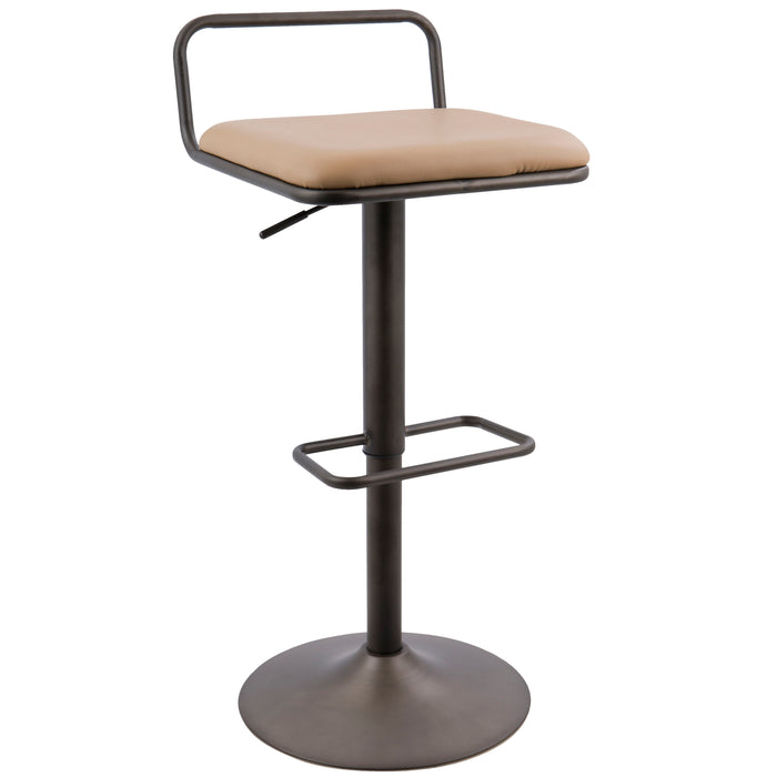 Beta - Industrial Barstool (Set of 2) - Camel