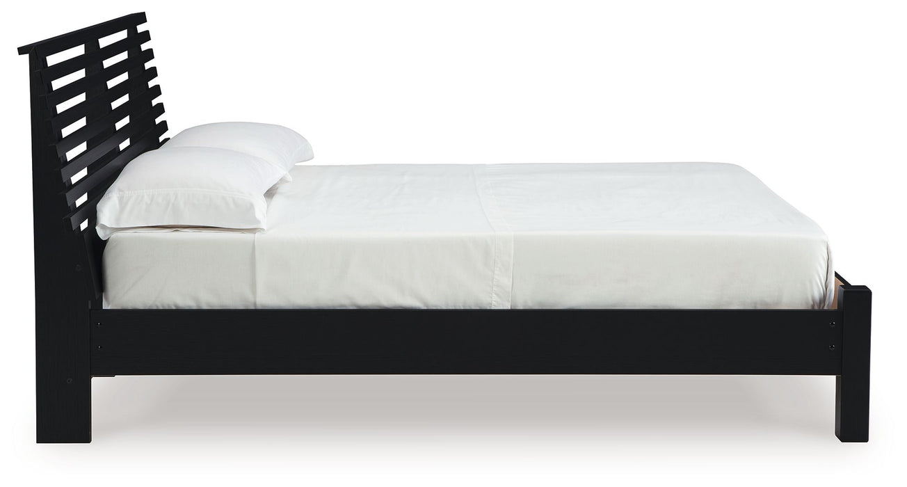 Danziar - Slat Panel Bed With Low Footboard