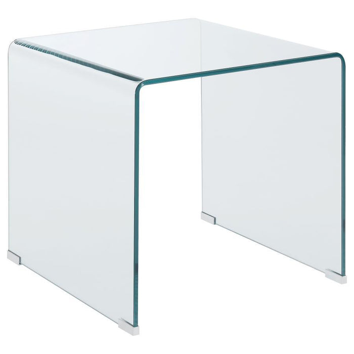 Square End Table Clear