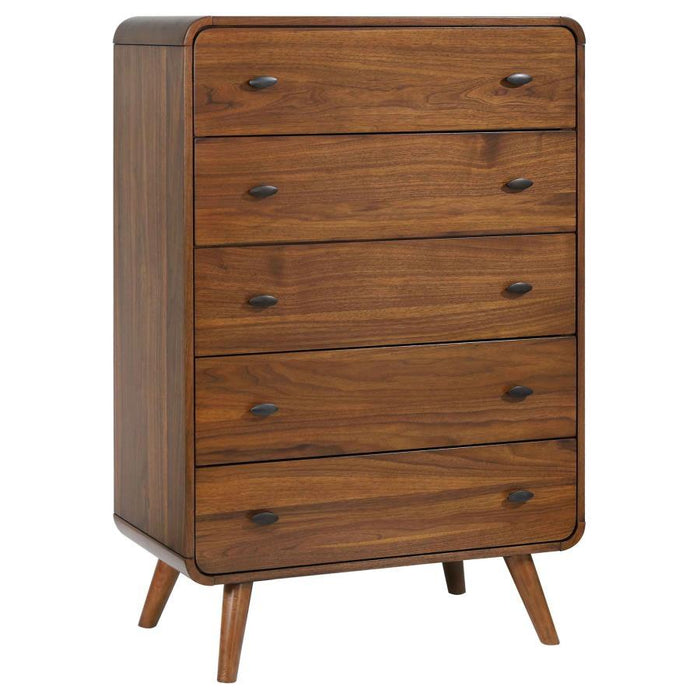 Robyn - Robyn 5-drawer Chest Dark Walnut