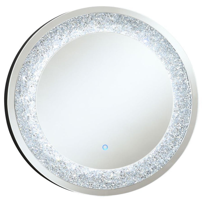 Round Wall Mirror Silver