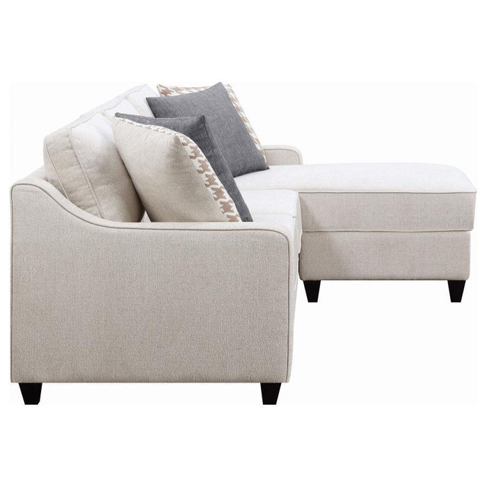 Paltinum - Mcloughlin Upholstered Sectional Cream