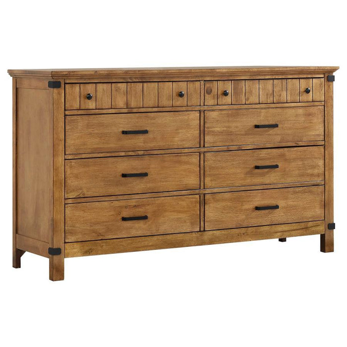 Brenner - 8-Drawer Dresser - Rustic Honey