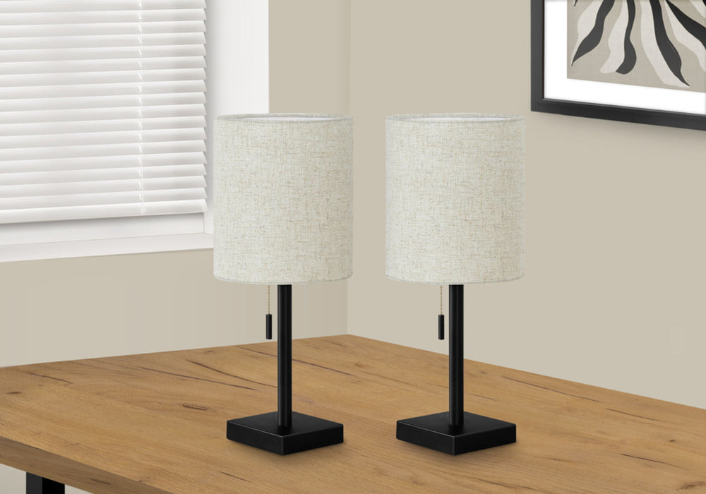 Lighting, Table Lamp, USB Port Included, Resin, Contemporary (Set of 2) - Black