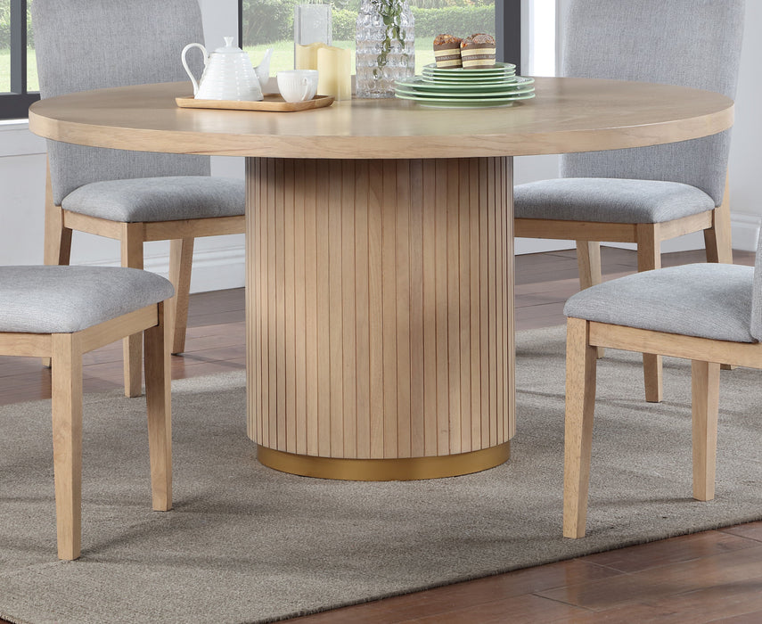 Caspian - Wide Dining Table - Oak Finish