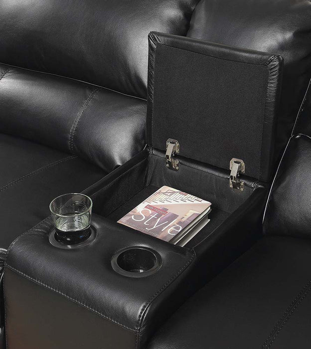 Saul - Power Motion Sectional Sofa - Black