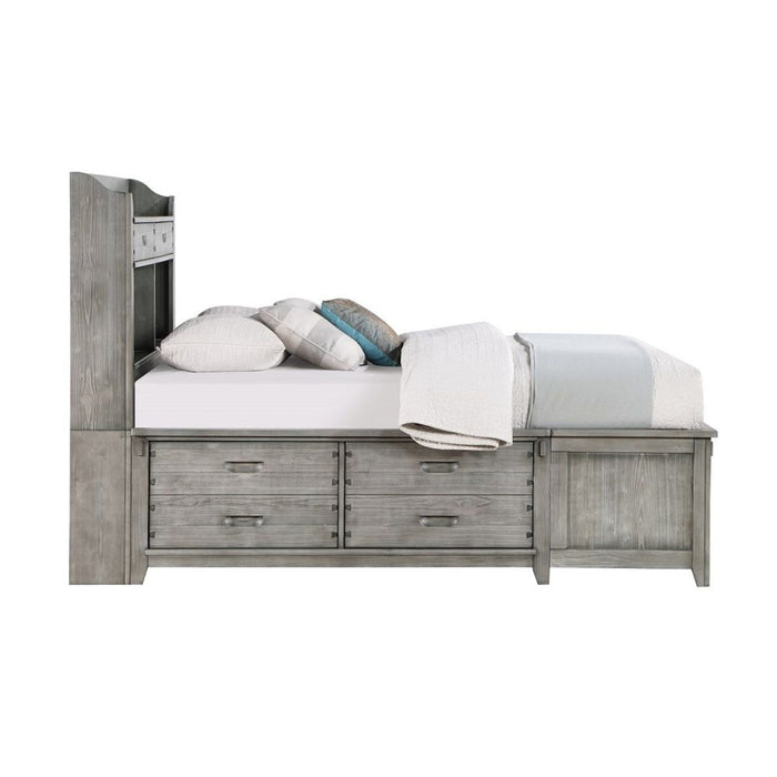 Veda - Full Bed With Storage - Gray