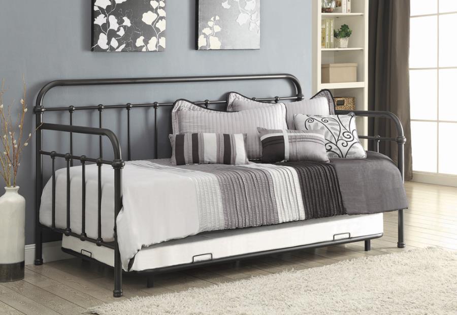 Twin Daybed With Trundle - Daybed With Trundle Dark Bronze