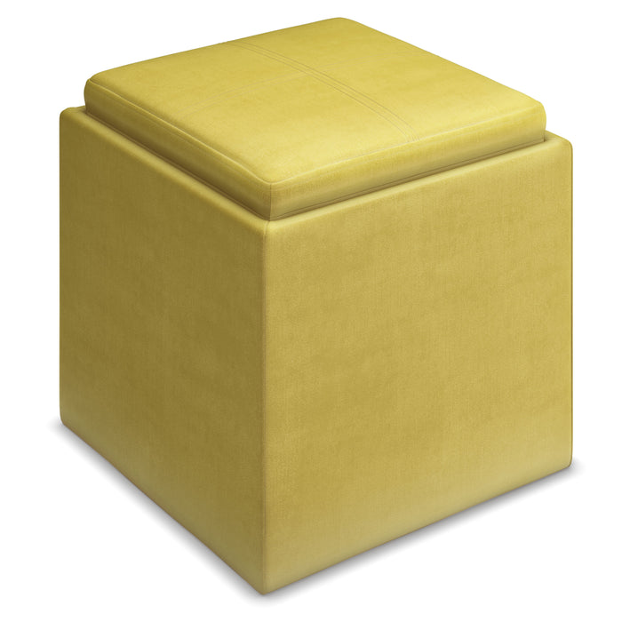 Rockwood - Cube Storage Ottoman with Tray