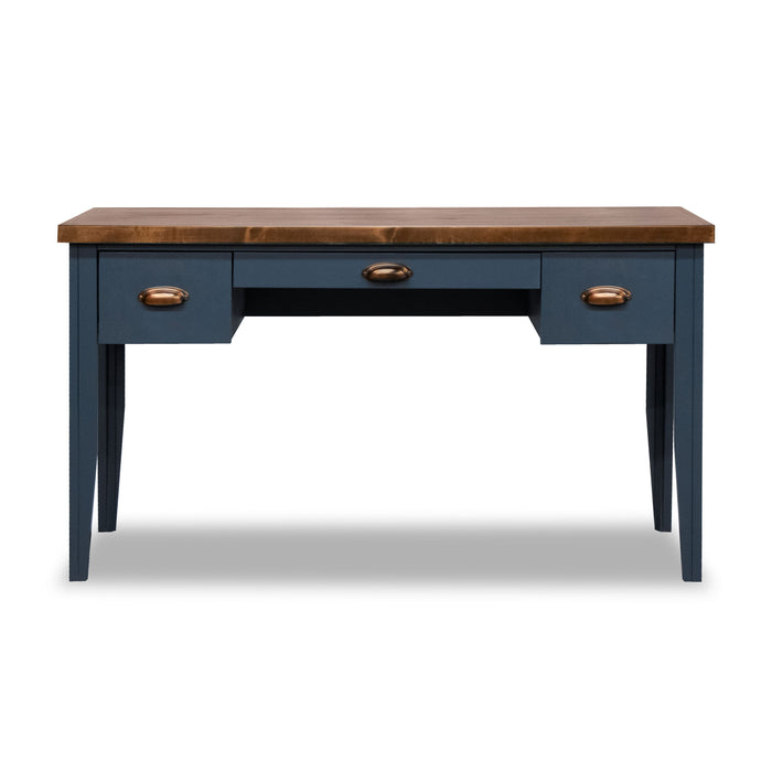 Nantucket - 53" Writing Desk - Blue Denim And Whiskey