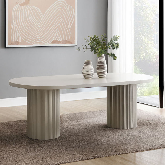 Laela - Dining Table - White Finish