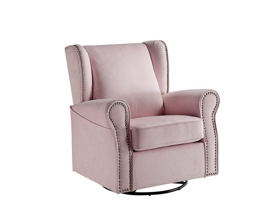 Tamaki - Swivel Chair - Pink Fabric