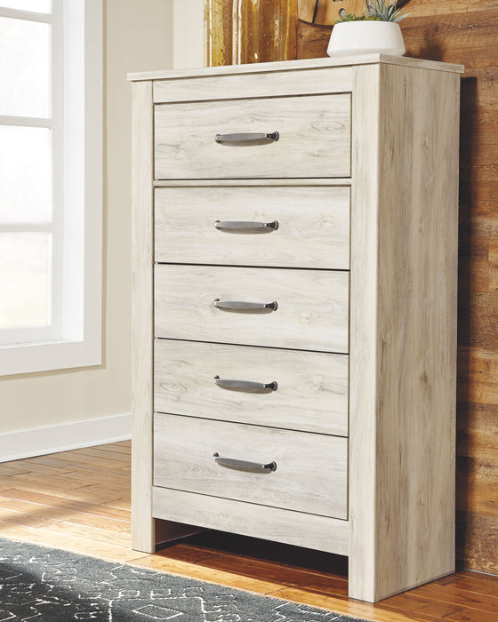 Bellaby - Whitewash - Five Drawer Chest