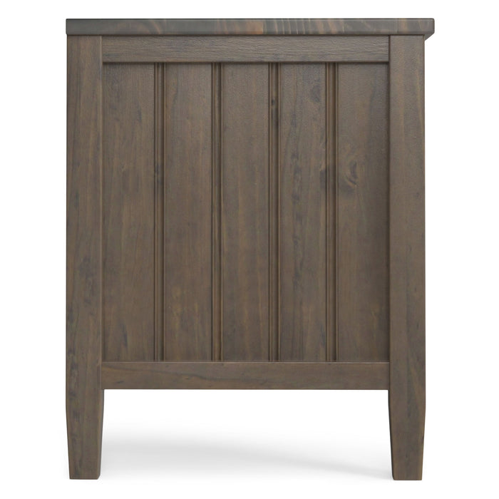 Lev - Low TV Stand - Smoky Brown