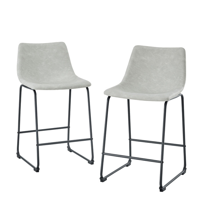 Industrial Counter Stools (Set of 2)