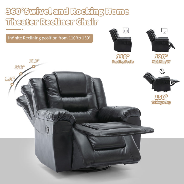 2 Seater Home Theater Recliner Manual Recliner Chair With A Storage Box And Two Cup Holders For Living Room