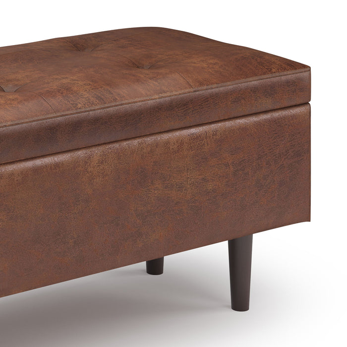 Shay - Mid Century Rectangular Storage Ottoman