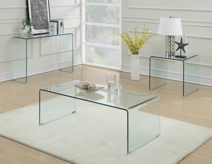 Rectangular Sofa Table Clear