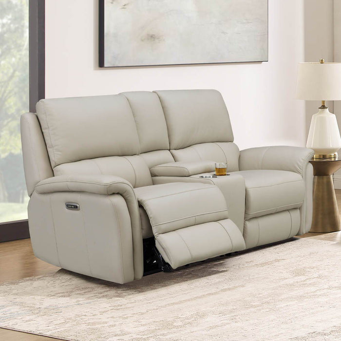 Erindale - Power Headrest Zero Gravity Reclining Loveseat With Console - Off White