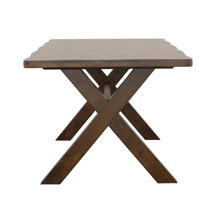 Alston Collection - Alston X-shaped Dining Table Knotty Nutmeg