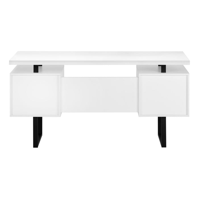 Computer Desk For Home Office, Laptop, Left, Right Set - Up, Storage Drawers, Contemporary & Modern