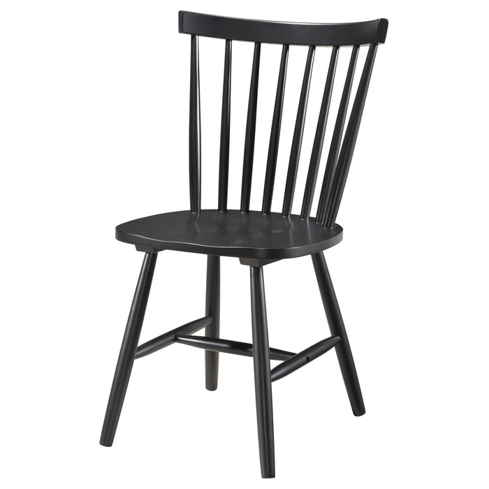 Hollyoak - Windsor Spindle Back Dining Side Chairs (Set Of 2) - Black