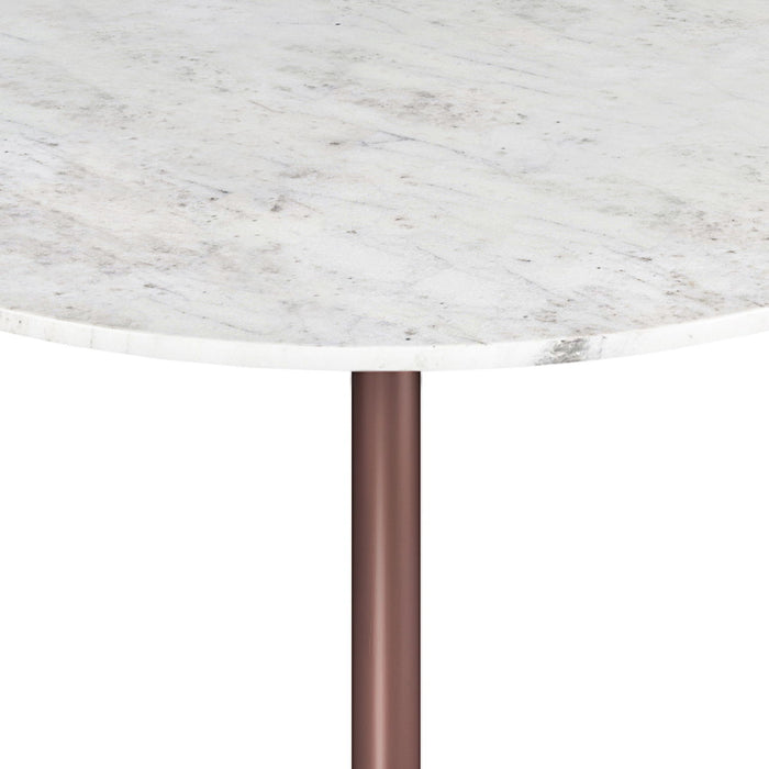 Osborne - Dining Table - White / Copper