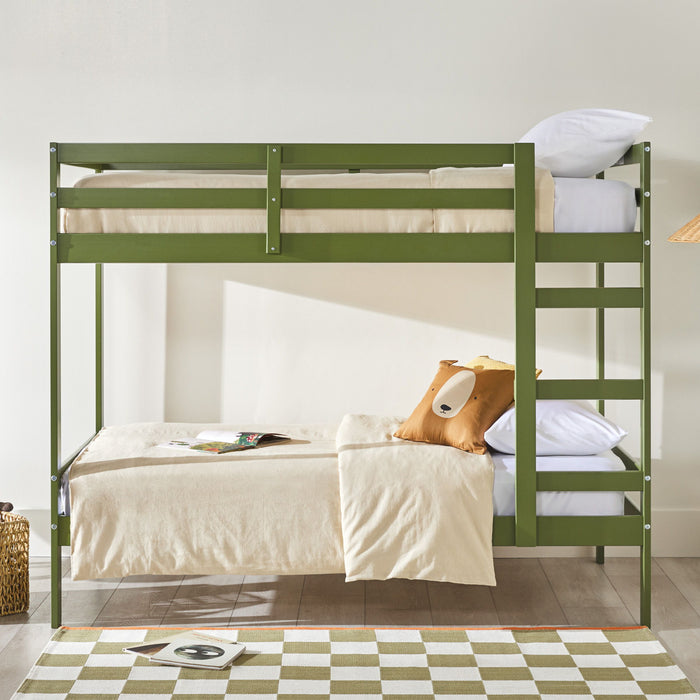 Modern Simple Solid Wood Bunk Bed