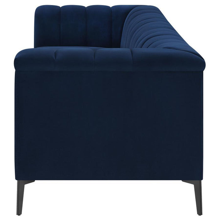 Blue - Chalet Tuxedo Arm Sofa Blue