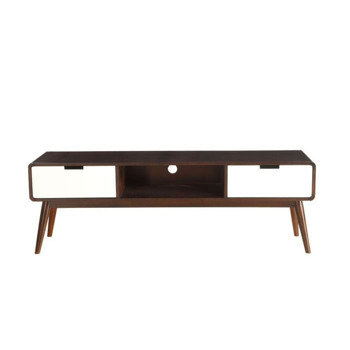 Christa - TV Stand - Espresso & White