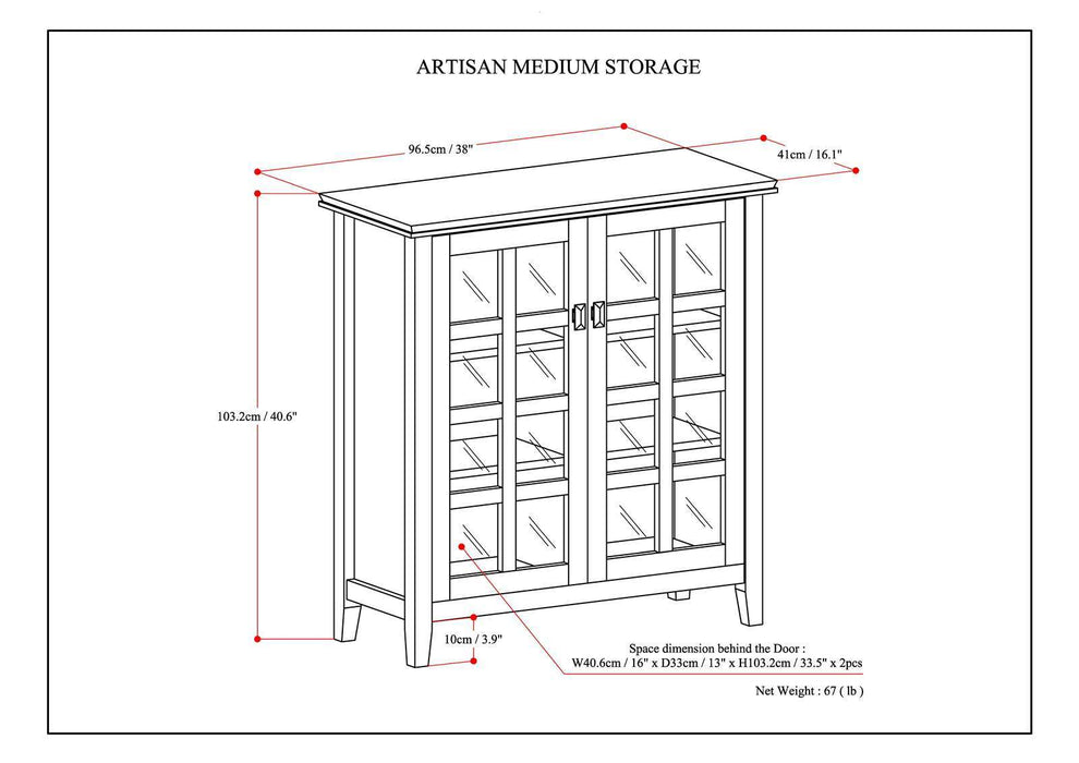 Artisan - Medium Storage Cabinet