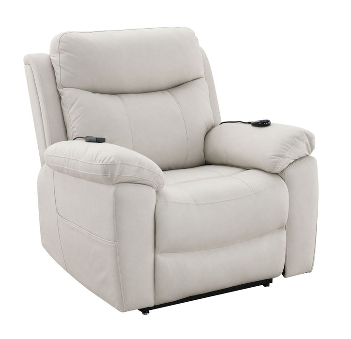 Chriki - Polished Microfiber Power Motion Recliner With Lift Heating Massage Chair