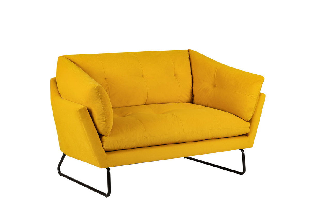 Karla - Velvet Contemporary Loveseat