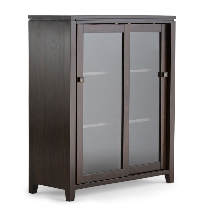 Cosmopolitan - Medium Storage Cabinet - Mahogany Brown