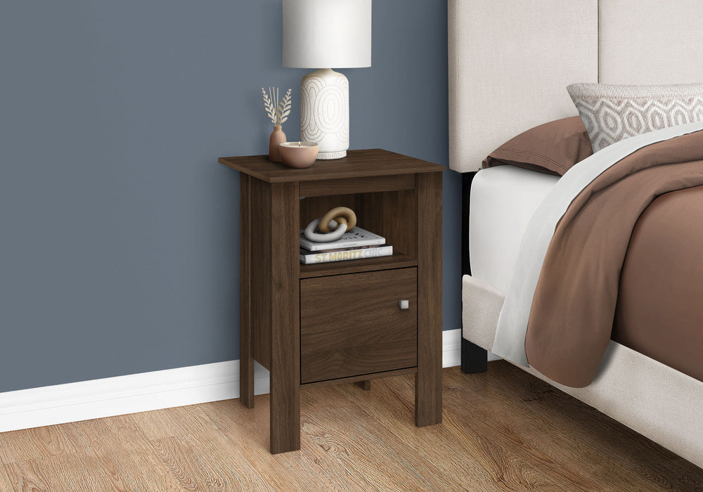 Accent Nightstands, Storage, Transitional - Walnut