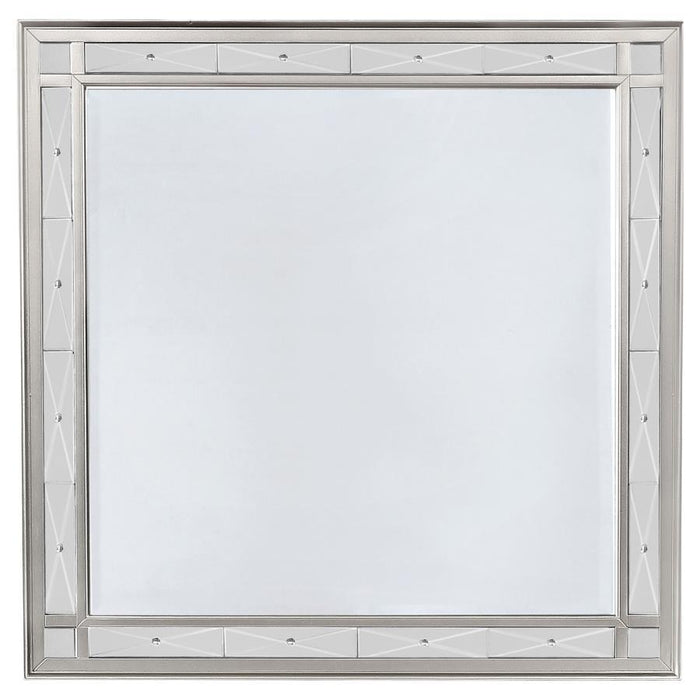 Leighton Collection - Leighton Beveled Mirror Metallic Mercury