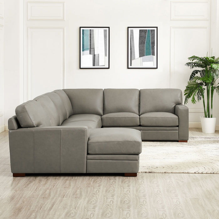 Dillon - Leather Left Chaise Sectional