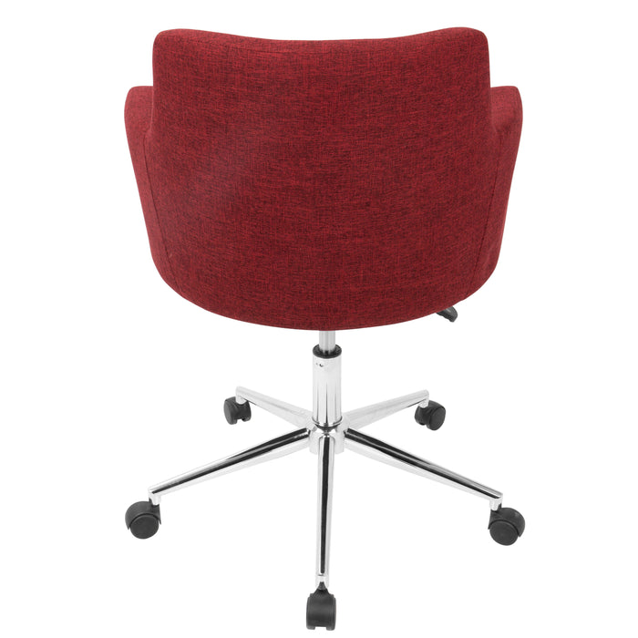 Andrew - Contemporary Adjustable Office Chair - Red