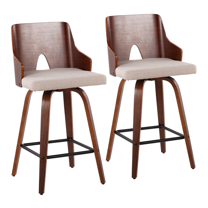 Ariana - Mid Century Modern Counter Stool (Set of 2)