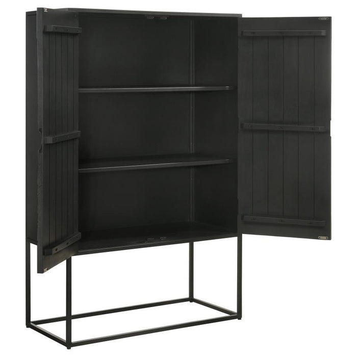 Jenna - 2-Door Bar Cabinet - Black